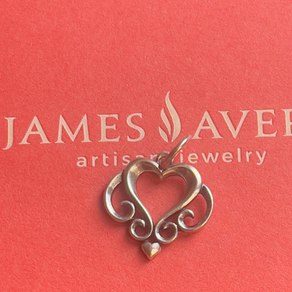 James Avery Ornate Heart Pendant